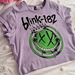 Blink-182 Short Sleeve Crop Top